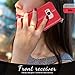FYY Designed for Samsung Galaxy S8 Case, PU Leather Wallet Phone Case with Card Holder Flip Protective Case Cover [Kickstand Feature][Wrist Strap] for Samsung Galaxy S8 Red
