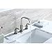 Decor Star WPC03-TB Contemporary Bathroom Vanity Sink Widespread Lavatory Faucet cUPC NSF AB 1953 Lead Free Brushed Nickel