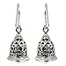 NOVICA Handmade Sterling Silver Earrings | Fair Trade Dangle | Artisan Crafted | Long French Hook Wire | Vintage | Hypoallergenic Drop | Temple Bell |Thailand 1.2 in L x 0.4 in W x 0.4 in D