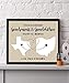 CANARY ROAD Grandparent Two State Print | Personalized Grandparent Sign | Grandparent Map | Gifts for Grandparents | Long Distance Grandparent Gift