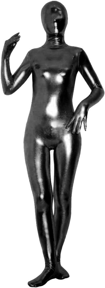 Full Body Stretch Fabric Suit (XL, Metallic Black)