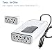 Aukson Power Inverter Car Cigarette Lighter Adapter 12V to 110V AC 350W Quick USB Charger Outlets 2.1A Port Laptop (White)