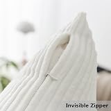 Home Brilliant White Cushion Covers 60x60 cm Pack of 2 Creamy White view 4