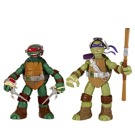 Teenage Mutant Ninja Turtles 11 inch 2 Pack Interactive Figures Donatello and Raphael