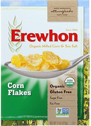 Erewhon Cereal - Organic - Corn Flakes - 11 oz - case of 12 - 95%+ Organic - Gluten Free - - - Wheat Free-