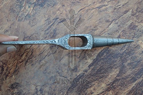 Handmade Damascus Steel AXE Hatchet Head Knife vk1500 - Thumbnail 3