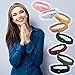 TecUnite 8 Pieces Knotted Headbands Stretchy Headbands Crochet Wraps Turban Head Wraps Hair Accessories for Women Girl, 8 Colors