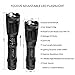 Refun E6 High-Powered Tactical Flashlight Water Resistant Handheld Flash light for Camping Hiking [Rechargeable Battery and Charger Included], Black