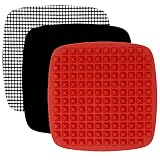 Air Fryer Accessories Bundle Compatible with Philips, NuWave Brio, Chefman, Power AirFryer, Secura, Black+Decker, Habor, Tidylife, Emerald, Elite +More | by Infraovens Set of 3 (Large to X-Large)