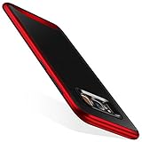 Galaxy S8 Case, TORRAS 2 in 1 Hybrid Anti Fingerprint Slim Fit Soft TPU Rubber Cover with Hard Plastic Bumper Scratch Resistant Phone Case for Samsung Galaxy S8, Black/ Red Edge