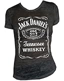 Jack Daniels Women's Daniel's Burnout Short Sleeve Tee