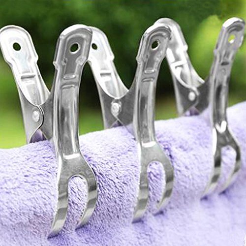 FOMMEN 18 Pack Towel Clips for Beach Chairs，Pool Towel Clips,Beach