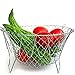 EpochAir Deep Fry French Chef Basket, Foldable Steam Rinse Strain Magic Stainless Steel Strainer Net Basket for Kitchen Cooking