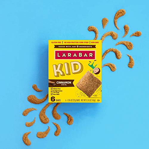 Larabar Kids Cinnamon Swirl Gluten Free Bar, 0.96 oz Bars, 6 ct