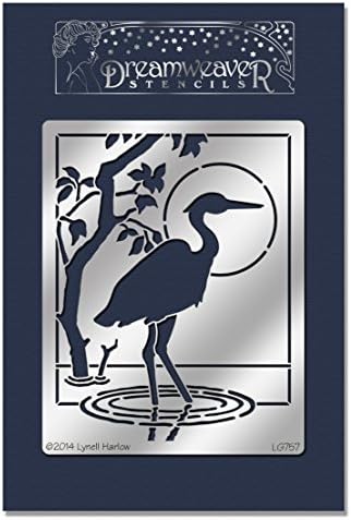 Stampedous Dreamweaver Metal Stencil, Heron by Stampedous