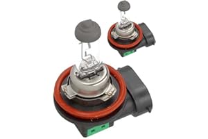 Carall 2 PCS Car Halogen Bulbs H8 12V 35W PGJ19-1, For Headlight Car Bulbs, Beam Low/High Beam Fog Light Replacement