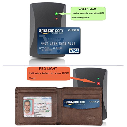 Wallet for Men-Genuine Leather RFID Blocking Bifold Stylish Wallet With 2 ID Window