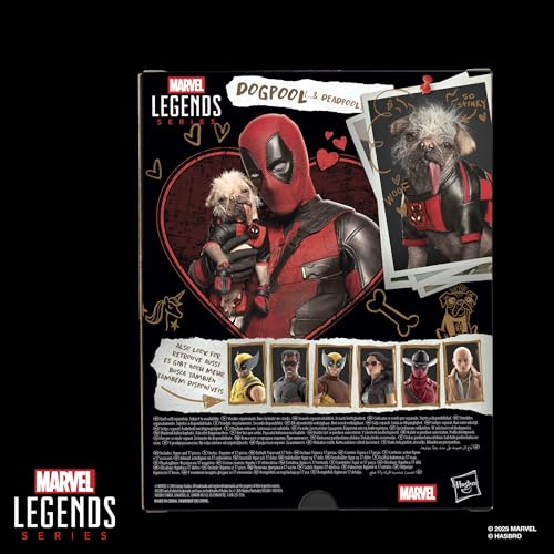 Marvel Legends Series, Dogpool y Deadpool, Deadpool & Wolverine de Marvel Studios, Figuras coleccionables a Escala de 15 cm inspiradas en la película