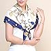 2 PCS Womens Satin Scarf Large Square Silk Feeling Head Hair Scarves Wraps for Sleeping 35 x 35 inches,Pink&Blue