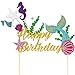 Mermaid Party Supplies and Decorations Cake Topper and 24 Cupcake Toppers for Under the Sea Party, Birthday Party, Baby Shower and Wedding