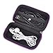 Case Star Rectangle-Shaped Hard EVA Case Bag and Silver Color Climbing Carabiner for Belkin Speaker and Headphone Splitter Earphone Headset MP3/MP4 Bluetooth Earbuds with Mesh Pocket, Zipper Enclosure, and Durable Exterior with Case Star Cost-free Velvet Cell Phone Bag (Rectangular Case - Light Purple)