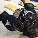 Vgo... 3-Pairs Heavy Duty Synthetic Leather Work Gloves, Impact Protection Mechanic Gloves, Rigger Gloves, Vibration Reduction, Touchscreen Capable (Size XXL, Black, SL8849)