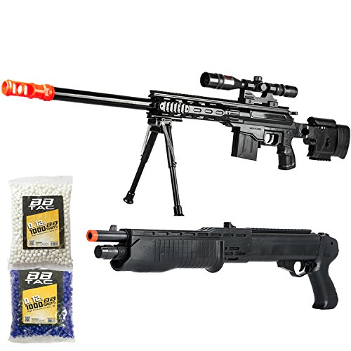 Buy BBTac Airsoft Package American Sniper Powerful Spring Sniper , , and BB Pellets, Great