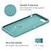 Compatible with iPhone 8 Plus Case/iPhone 7 Plus Case,JASBON Liquid Silicone Case with Free Screen Protector Gel Rubber Shockproof Cover Full Protective Case for iPhone 8 Plus/iPhone 7 Plus-Light blue