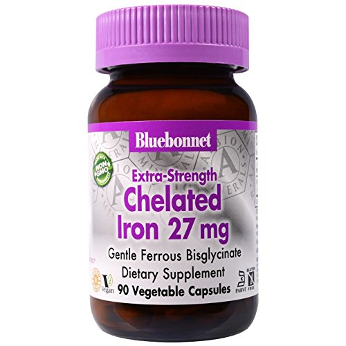 BlueBonnet Albion Chelated Iron 27mg 90Vcaps 2-Pack