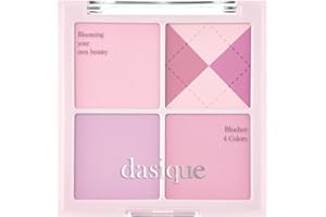 Dasique Blending Mood Cheek #05 Violet Knit l Vegan, Cruelty-Free l 4 Blendable Shades in Lightweight, Long-lasting, Smooth Powder