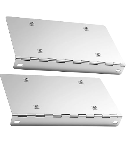 Amazon.com: 3 Plate Hinged Stainless Steel License Plate Holder