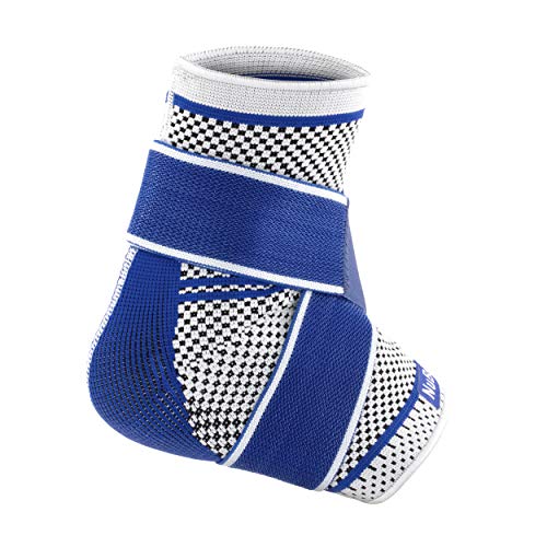 Nutrics-Aktiv-Fussbandage-Sprunggelenkbandage-Damen-und-Herren-Funktionspolster-und-Gurtsystem-L-Groesse