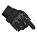 Tactical Gloves , ADiPROD (1 Pair) Hard Knuckle Full Finger for Outdoor Shooting Army Airsoft Gear (Black, X-Large)