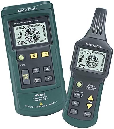 Exquisite Cable Detecting Instrument Set，Vkermury Underground Pipe Cable Detector Prospecting Instrument Wire Tracker MS6818