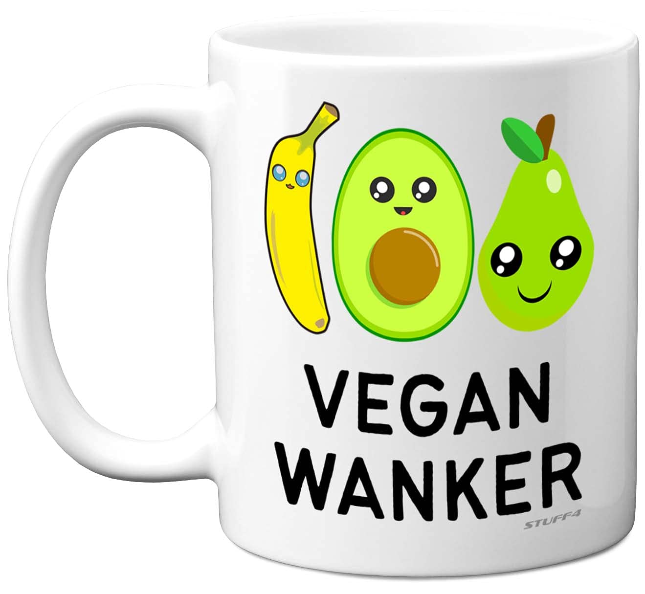 Stuff4 Funny Vegan Mug - Vegan W**ker - Funny Gifts for Men Women Him Her, Gifts for Rude Friends, Rude Tea Coffee Mug Cup, 11oz Ceramic Dishwasher Microwave Safe