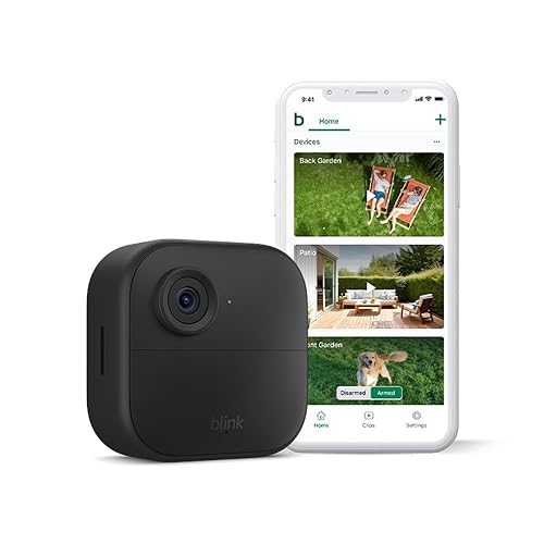 New Blink camera (Outdoor 4) | Newest model | Wireless HD smart security camera, two-year battery life, enhanced motion detection, works with Alexa | Add-on camera only | IP65