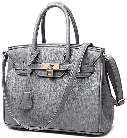 Greeniris Ladies Faux Leather Handbags Women Totes Top Handle Handbags Shoulder Bags Purse