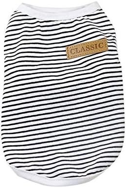 Dog Sweater, Pet Dog Puppy Classic Vest Shirt Dog Clothes Striped Vest Apparel