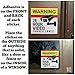 6 Pack Video Camera Security Stickers. Large 5 inches. Adhesive on the Front and Back for Windows, Walls, Doors. Give warning that your home or retail businesses is under 24hr surveillance recording.