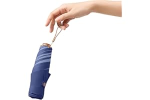 BAODINI Travel Small Mini Sun Umbrella with Case Lightweight with Aluminum Frame Compact Size UV Protection Purse Umbrella fo