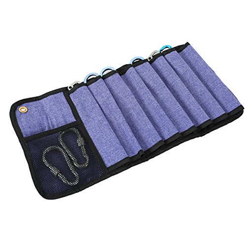 WINOMO Portable Roll Up Bag for Climbing Gear Ice Screws Protector Organizer(Purple) - Thumbnail 5
