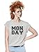 MONDAY Crossed Out Funny Mens & Ladies Unisex Fit T-Shirt [Apparel]