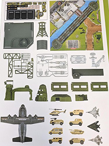 Toy Essentials Military Big Battle Base and Aircraft Carrier Combo Play Set with Accessories