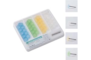 EASYTODENTA Dental Composite Finishing Polishing Disc, Stem Universal Kit (40pcs) (14MM)