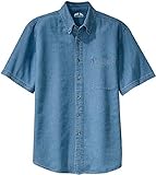 Joe's USA 6.5-Ounce Short Sleeve Denim Shirts in Sizes XS-6XL