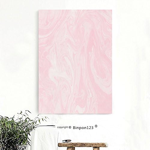 BINPON123 Custom Canvas Wall Art Painting abstract background hand painted marble texture acrylic ink marbling pink marble background
