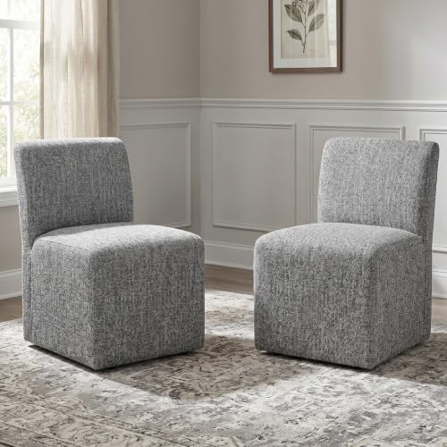 Furniture of America Lyska Modern Fabric Fully Assembled Dining Side Chair with…