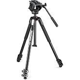 Manfrotto MVH500AH Fluid Video Head with MT190X3 Tripod | MT190X3 Tripod