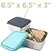 U Konserve - Divided To-Go, Stainless Steel with Removable Dividers, Multiple Containers in One, Ideal for Lunches, Picnics and Travel, Dishwasher Safe (Large, Ocean)