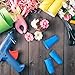 FOLAI Silicone Finger Protectors 12 Pack Hot Glue Gun Caps for Hot Glue Wax Rosin Resin Honey Adhesives Scrapbooking Sewing in 3 Sizes (Blue)